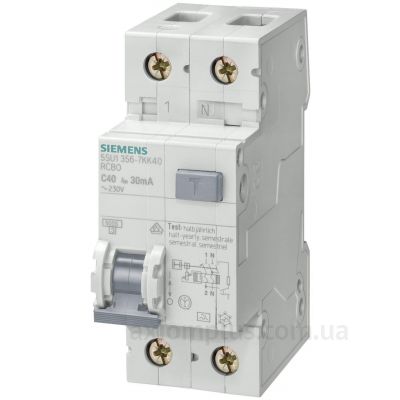 Дифавтомат Siemens 5SU1356-1KK32 С32 6кА 1+N-Р AC 30мА