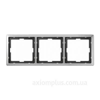 Рамка тройная ARTEC сталь Merten, MTN481346