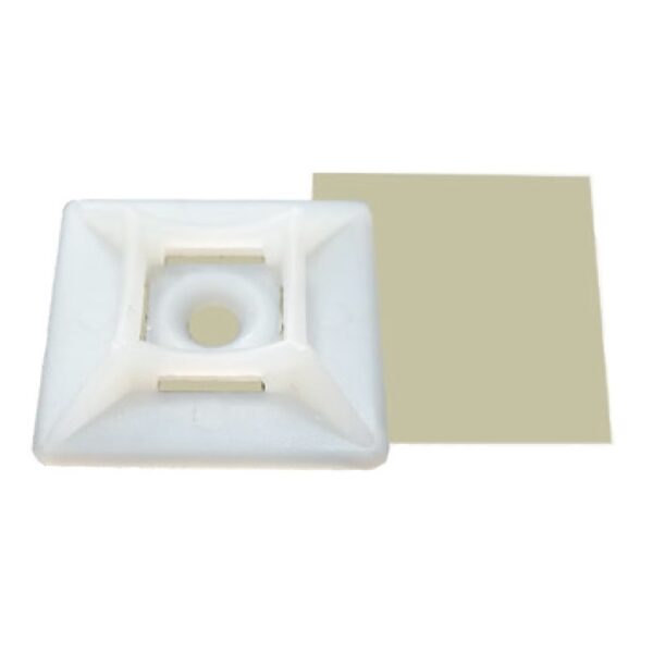Площадка под винт белая для хомутов МХСГ-3Б 38х38 TNSy