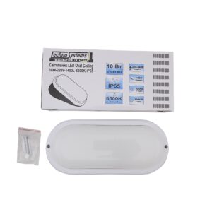 Светильник LED Oval Ceiling 18W-220V-1440L-6500K-IP65 (ЖКХ овал) TNSy