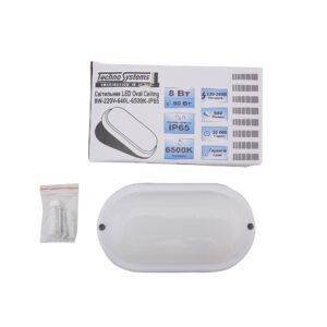 Светильник LED Oval Ceiling 8W-220V-640L-6500K-IP65 (ЖКХ овал) TNSy